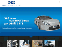 Tablet Screenshot of parkingconcepts.com